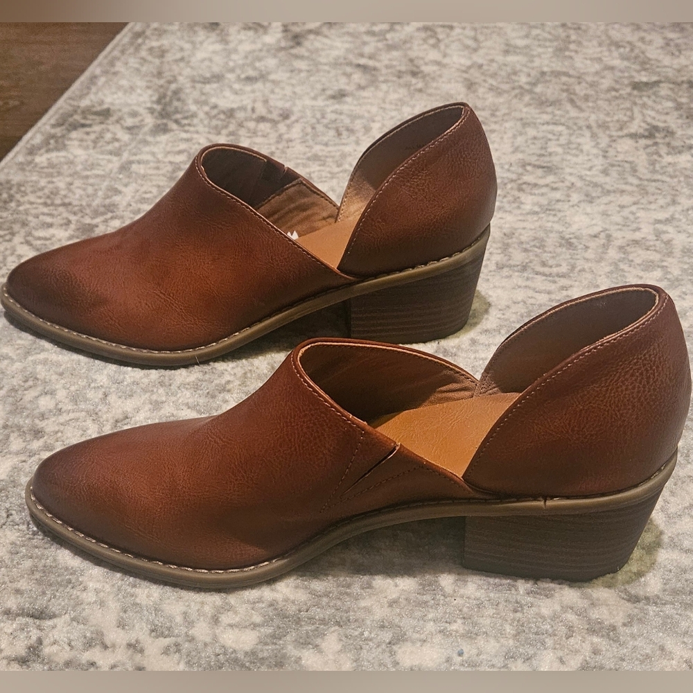 Universal Thread Cognac Ankle Boots In Euc 8.5 - image 6